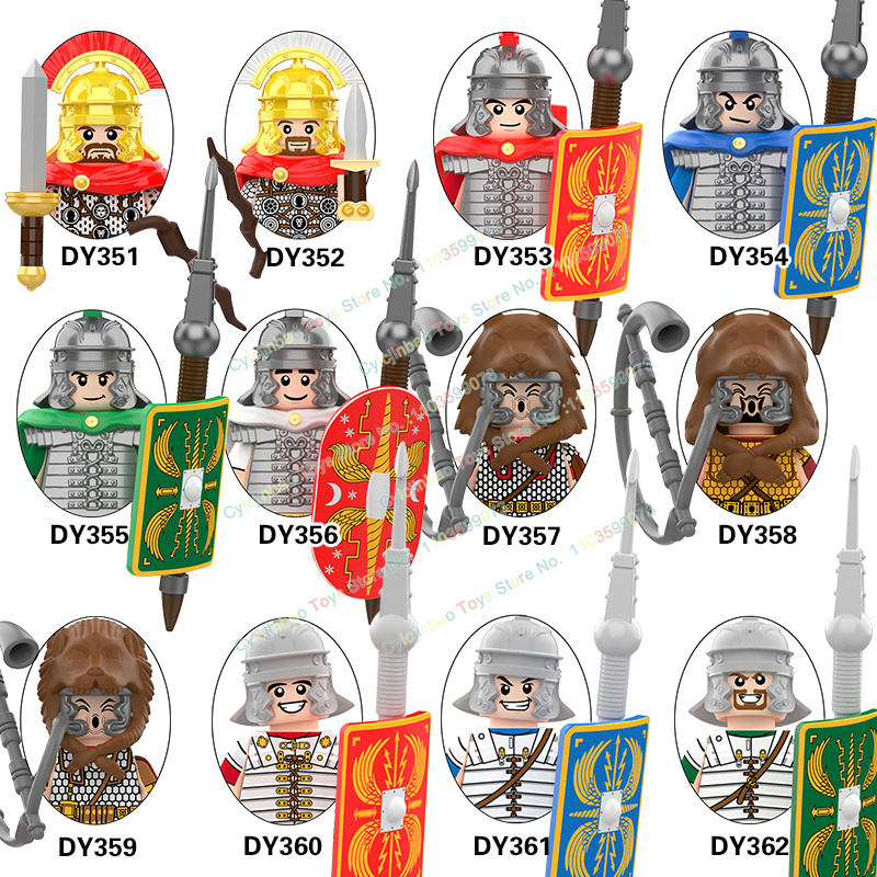 Lego Minifigure Holder - Cavaliere militare medievale Legione Hoplite Centurione