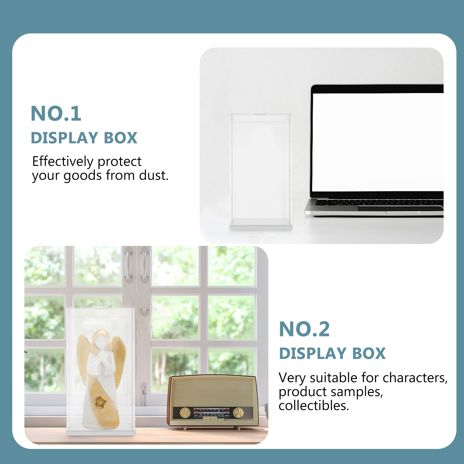 Display Case Acrylic - 1 pz Espositore in Acrilico Trasparente