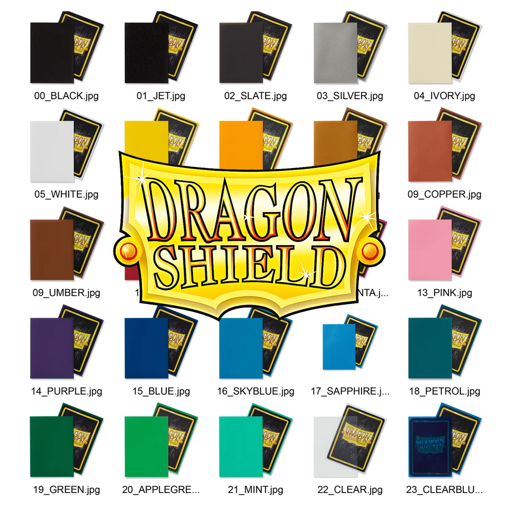 Card Penny Sleeve - 100 Bustine Protettive Opache Dragon Shield