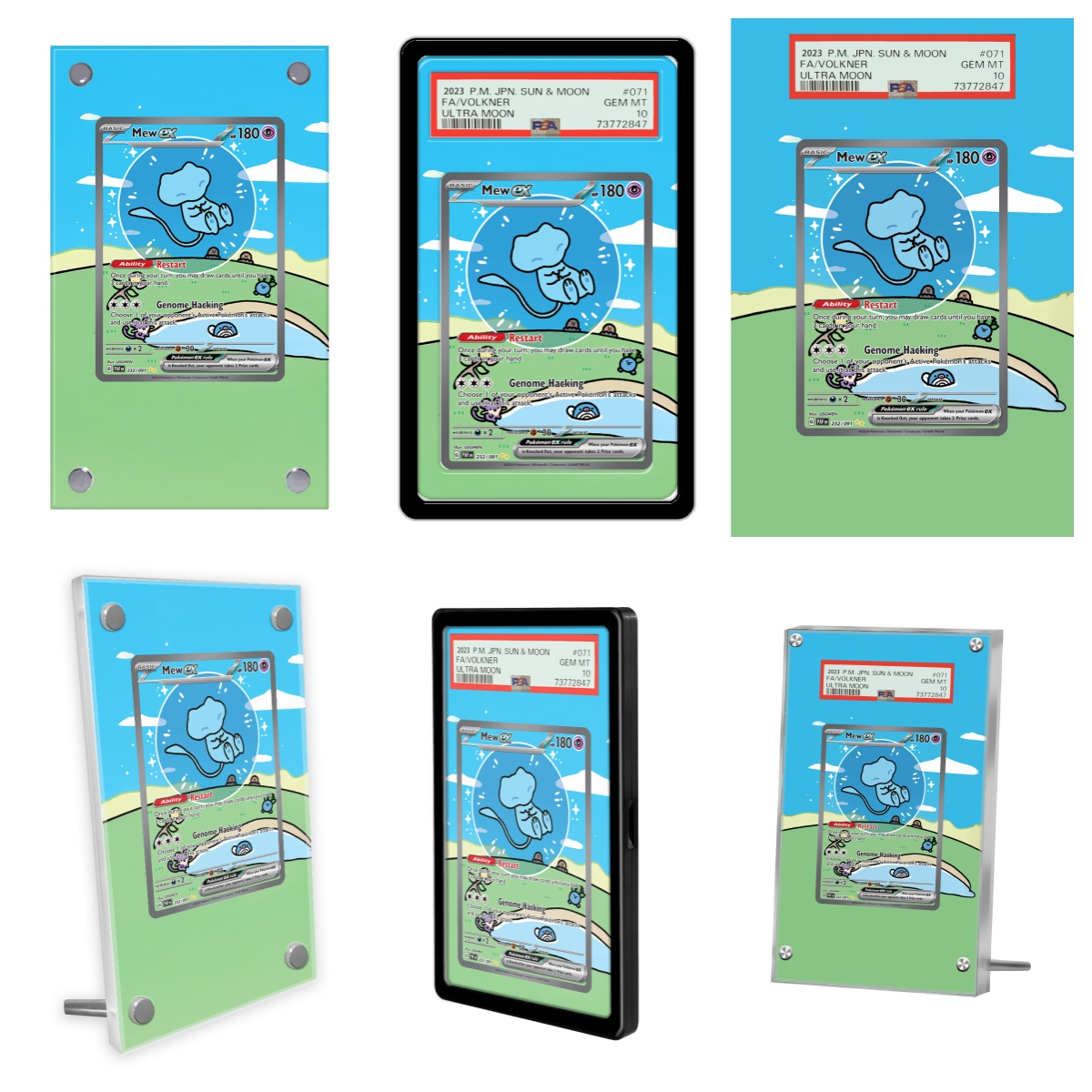 Display Case Acrylic - Carte Pokemon Display PTCG Mew ex