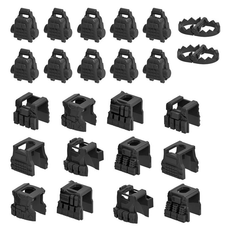 Lego Minifigure Holder - MOC Armatura militare Gilet tattico Sest